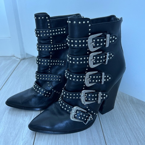 Steve Madden Women’s Black Western Booties, Size 8 - Picture 3 of 7